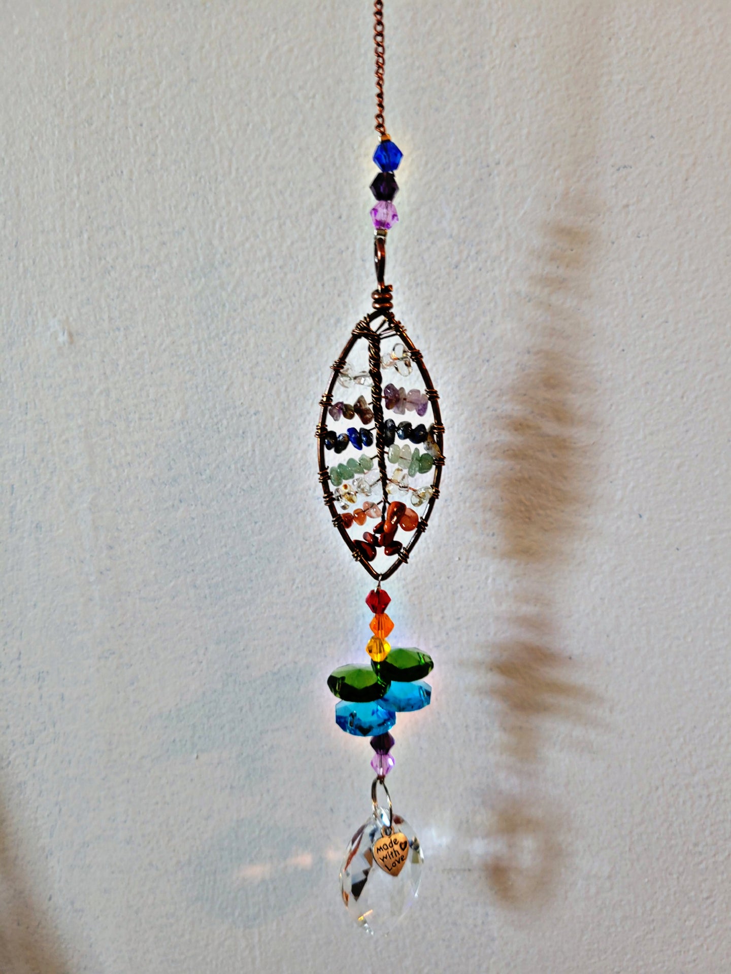 Chakra Leaf Suncatcher