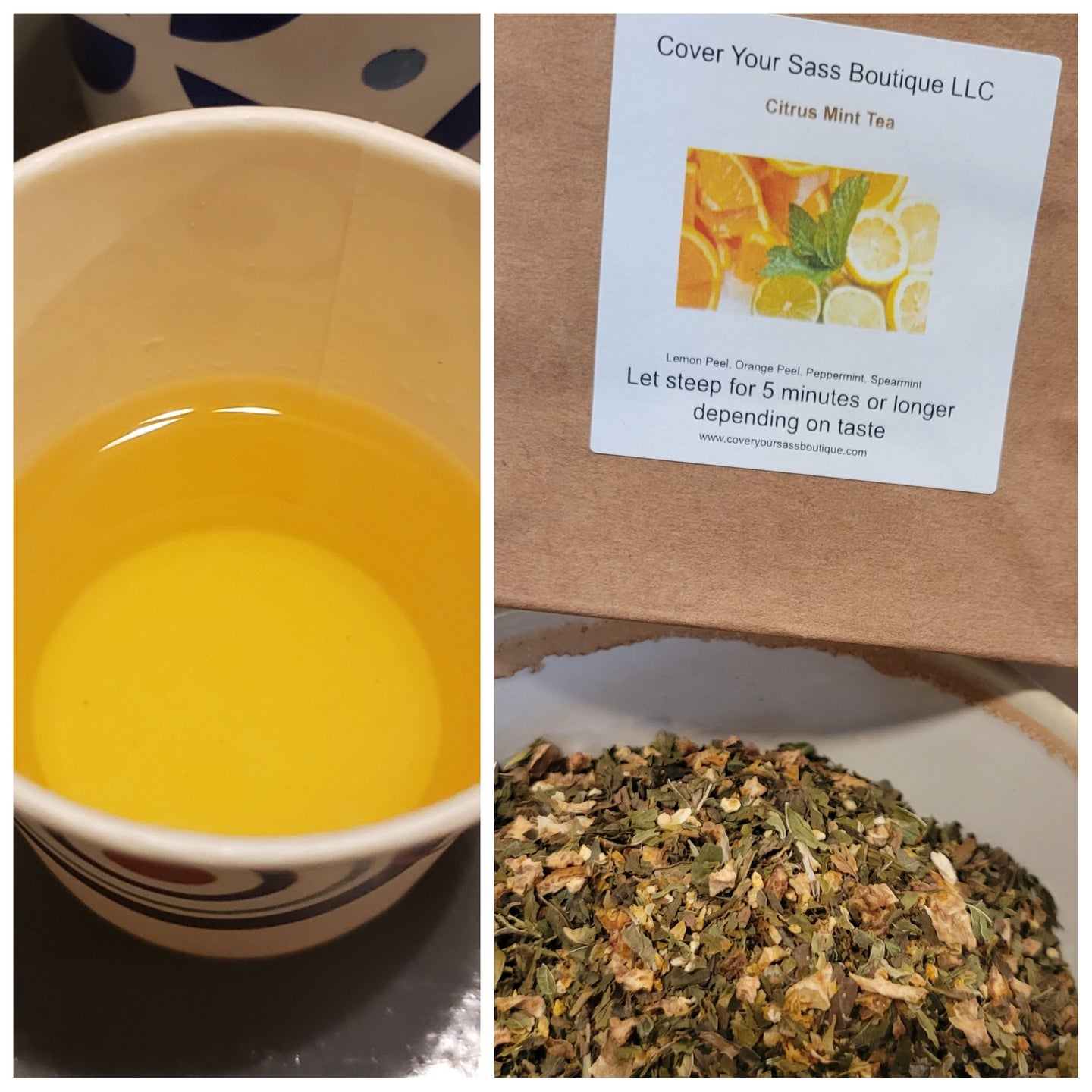 Citrus Mint Herbal Tea